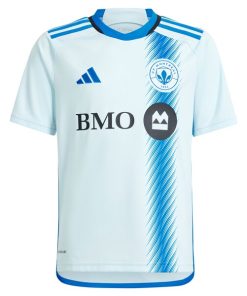 Alternative view of CF Montreal adidas Youth 2024 La Main Replica Custom Jersey?¨C Light Blue