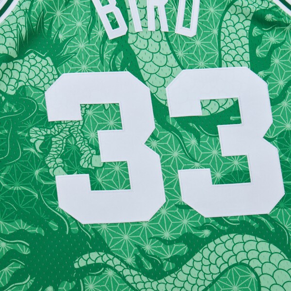 Larry Bird Boston Celtics 1985/86 Hardwood Classics Asian Heritage 6.0 Swingman Throwback Player Jersey - Kelly Green - Image 7