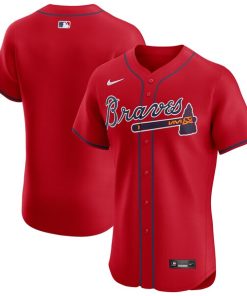 Atlanta Braves Nike Alternate Elite Jersey - Red