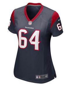 Alternative view of Nick Broeker Houston Texans Nike Women's Team Game Jersey -  Navy