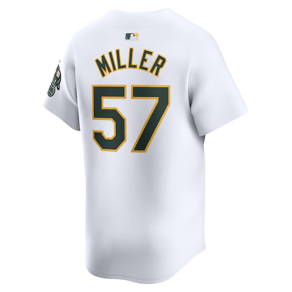 Mason Miller Oakland Athletics Nike Home Limited Player Jersey - White - Image 3