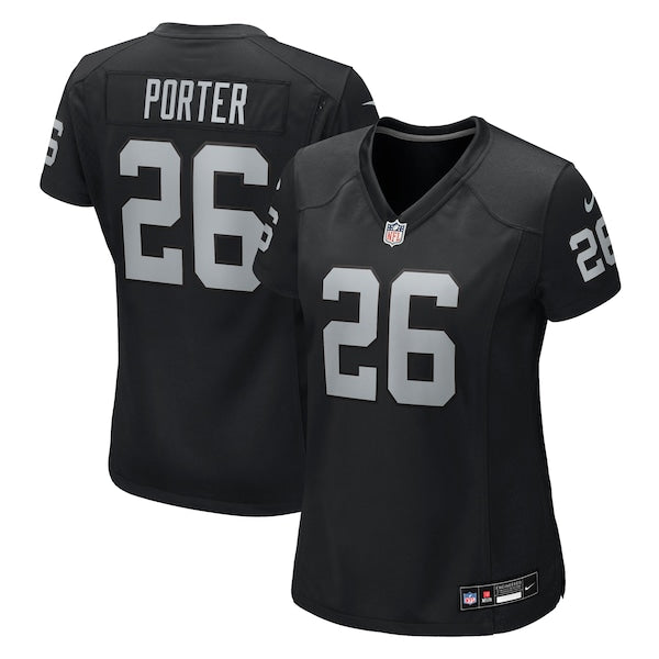 Darien Porter Las Vegas Raiders Nike Women's Team Game Jersey - Black