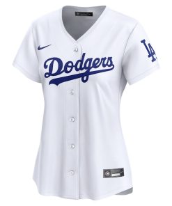 Alternative view of Los Angeles Dodgers Nike Women's 2024 Jackie Robinson Day Home Limited Jersey?¨C White