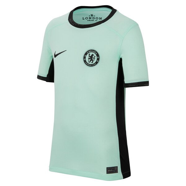 Nicolas Jackson Chelsea Nike Youth 2023/24 Third Stadium Replica Player Jersey - Mint - Image 2