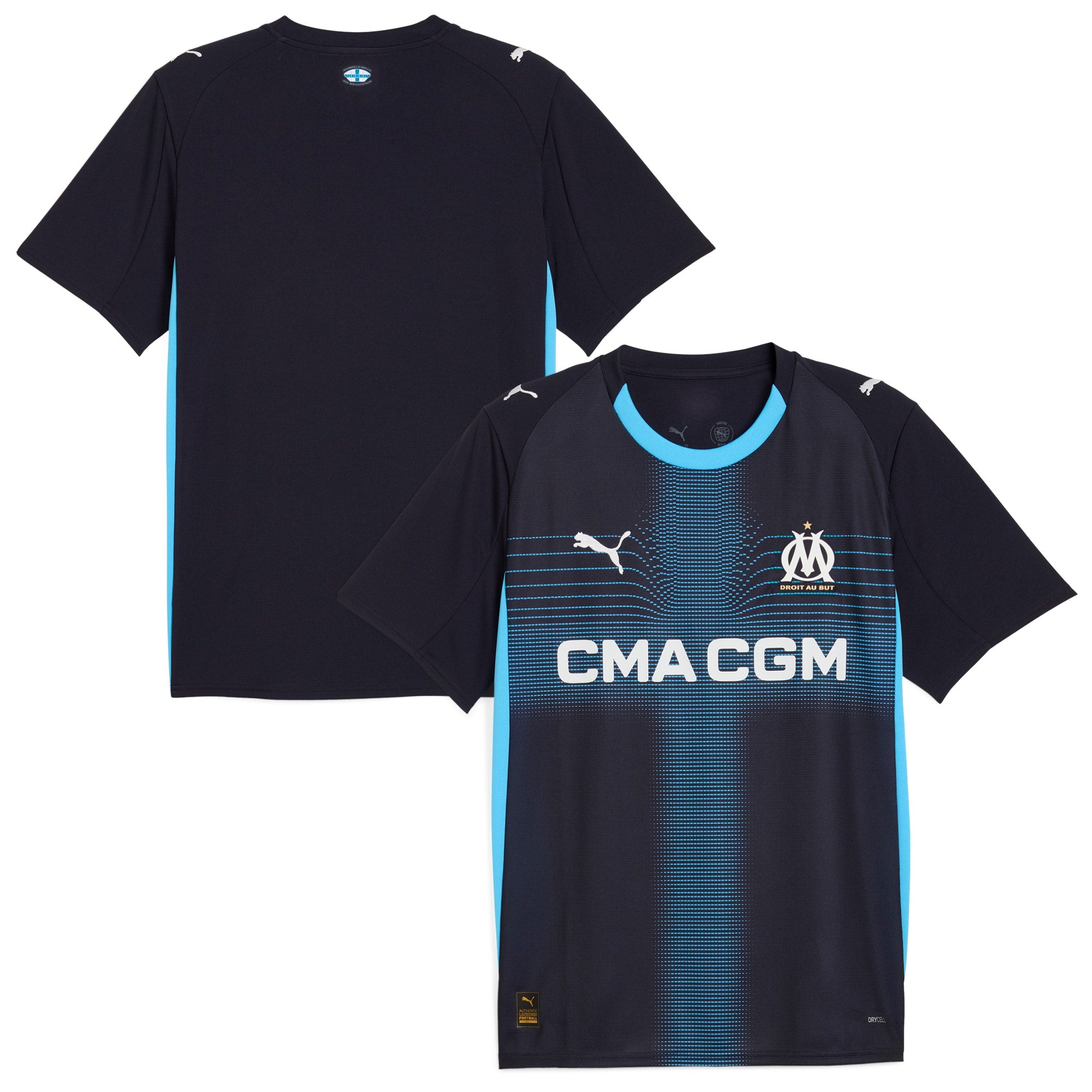 Olympique Marseille Puma 2025/26 Replica Home Jersey - White/Navy - Image 6