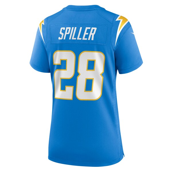 Isaiah Spiller Los Angeles Chargers Nike Women's Game Jersey - Powder Blue - Image 3