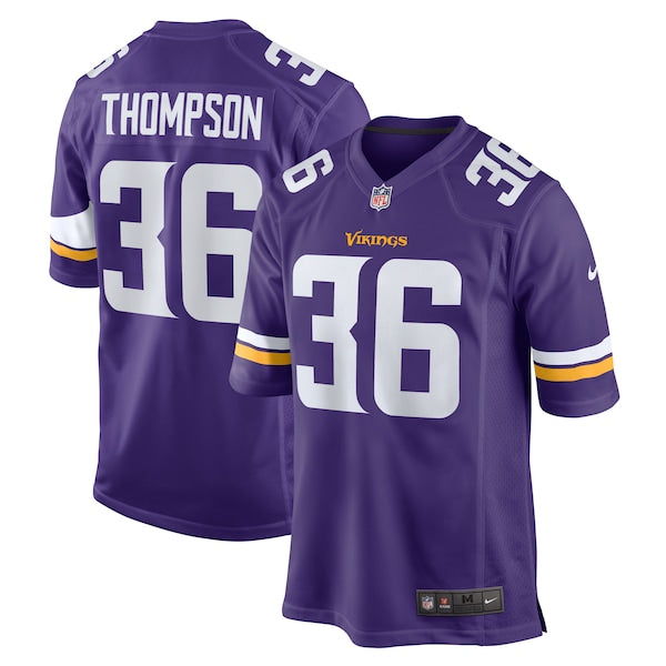 NaJee Thompson Minnesota Vikings Nike Game Jersey - Purple - Image 2