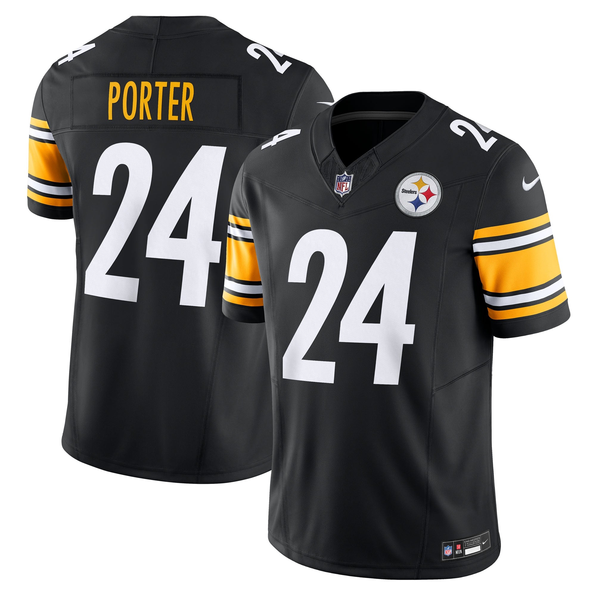 Joey Porter Jr. Pittsburgh Steelers Nike Alternate 1933 Throwback Vapor F.U.S.E. Limited Jersey - Gold/Black/White - Image 5