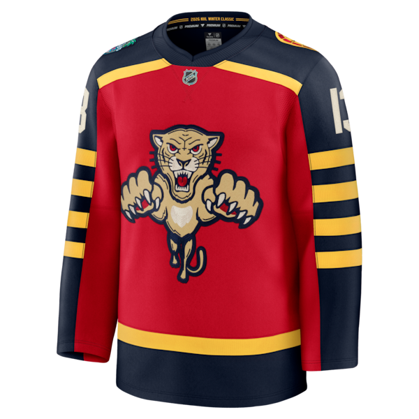 Sam Reinhart Florida Panthers 2026 NHL Winter Classic Premium Jersey - Red - Image 2