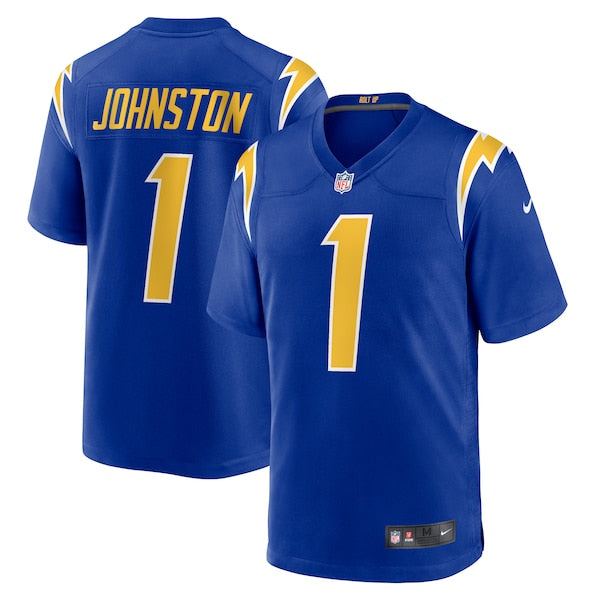 Quentin Johnston Los Angeles Chargers Nike Alternate Game Jersey - Royal/Navy/White - Image 3