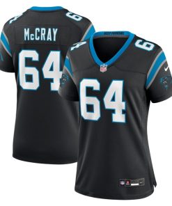 Justin McCray Carolina Panthers Nike Women's Team Game Jersey - Black/Blue