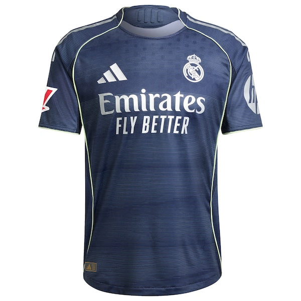 Los Merengues adidas 2025/26 Away Authentic Custom Jersey - Blue/White - Image 3