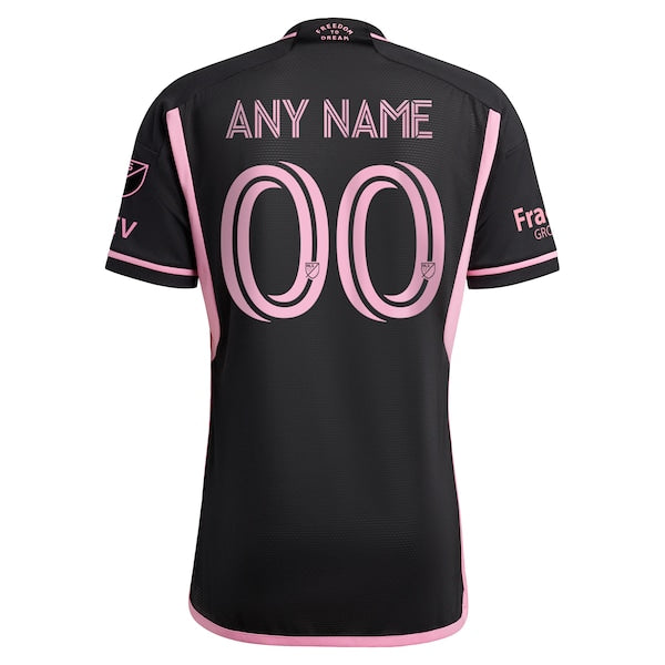 Inter Miami CF adidas 2024 La Noche Authentic Custom Jersey - Black - Image 3