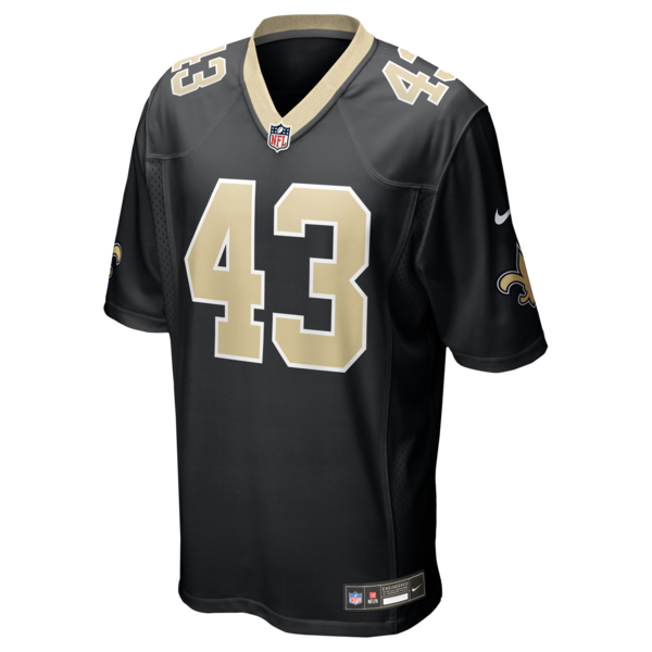 Michael Davis New Orleans Saints Nike Team Game Jersey - Black - Image 2