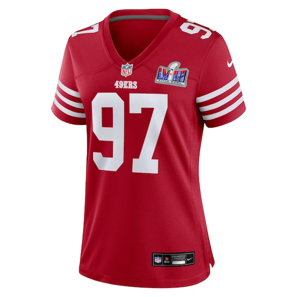 Nick Bosa San Francisco 49ers Nike Women's Super Bowl LVIII Game Jersey - Scarlet - Image 2