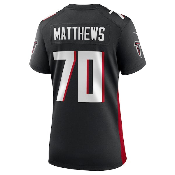 Jake Matthews Atlanta Falcons Nike Women's Game Jersey - Black - Image 3