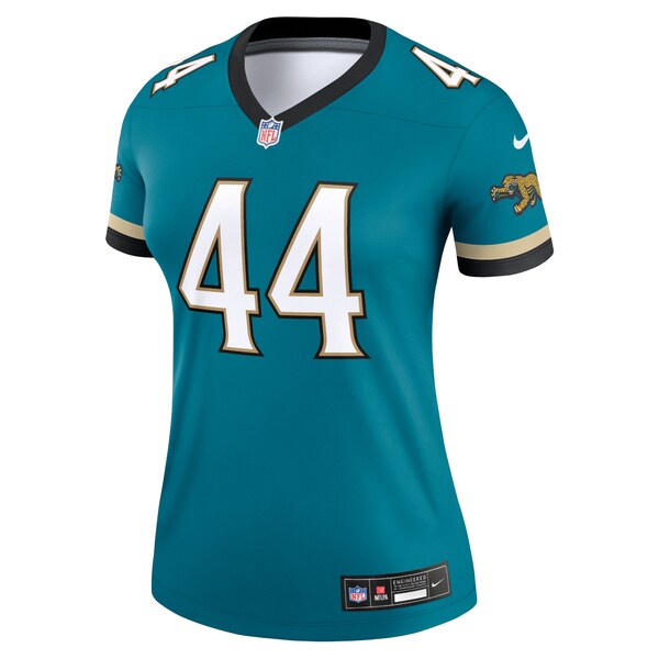 Travon Walker Jacksonville Jaguars Nike Women's Prowler Throwback Legend Jersey - Teal - Image 2