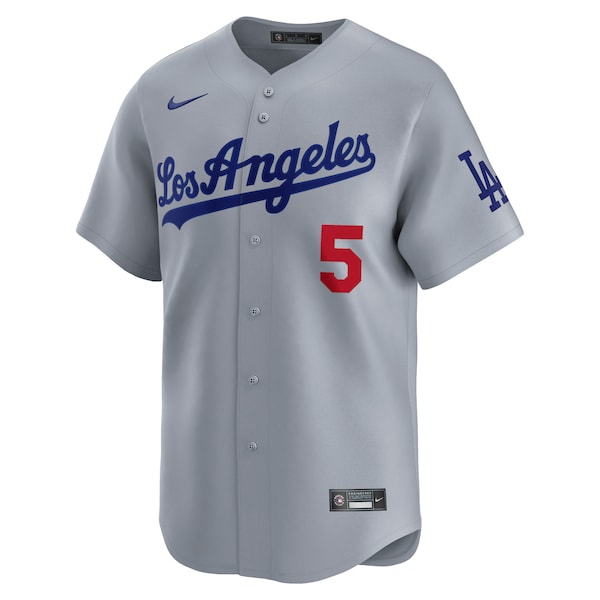 Freddie Freeman Los Angeles Dodgers Nike Away Limited Player Jersey - Gray/White - Image 3