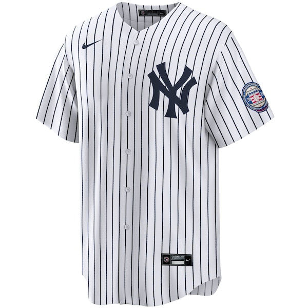 Derek Jeter New York Yankees Nike 2020 Hall of Fame Induction Home Replica Player Name Jersey - White/Navy - Image 2