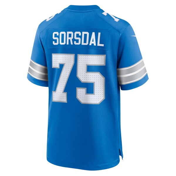 Colby Sorsdal Detroit Lions Nike Team Game Jersey - Blue - Image 2