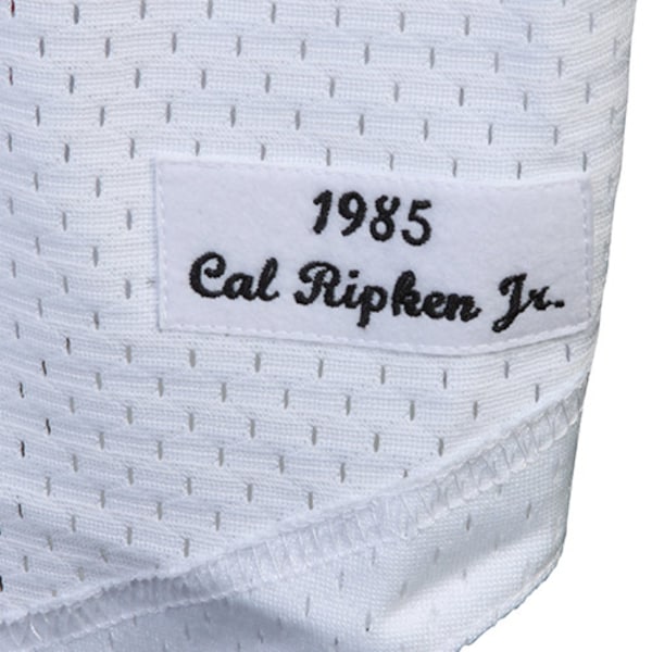 Cal Ripken Jr. Baltimore Orioles 1985 Authentic Cooperstown Collection Mesh Batting Practice Jersey - White - Image 7
