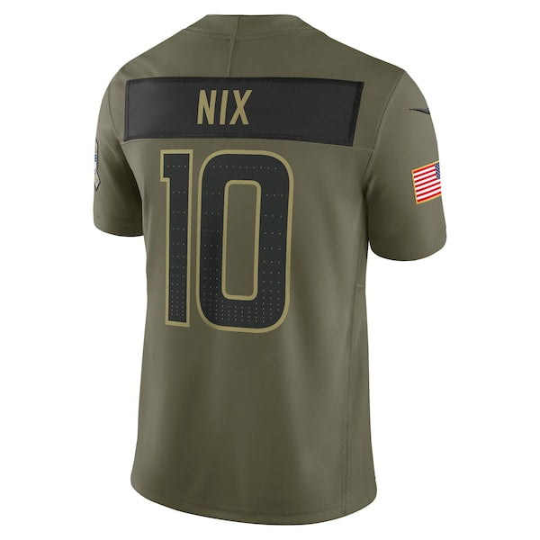 Bo Nix Denver Broncos Nike 2025 Salute to Service Limited Jersey - Olive - Image 3