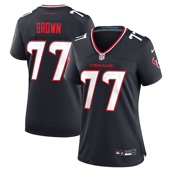 Trenton Brown Houston Texans Nike Women's Team Game Jersey - Navy - Image 2