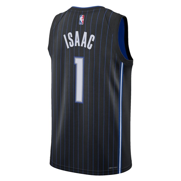 Jonathan Isaac Orlando Magic Nike Youth Swingman Jersey - Icon Edition - Black - Image 3