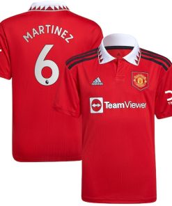 Lisandro Mart¨ªnez Manchester United adidas Youth 2022/23 Home Replica Player Jersey - Red