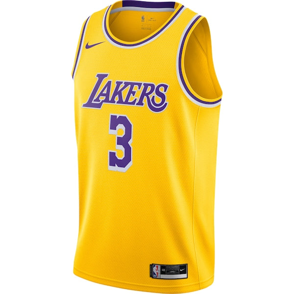 Anthony Davis Los Angeles Lakers Nike Swingman Jersey Gold - Icon Edition - Image 2