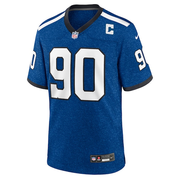 Grover Stewart Indianapolis Colts Nike Indiana Nights Alternate Game Jersey - Royal/Royal - Image 3
