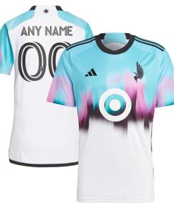 Minnesota United FC adidas 2024 The Northern Lights Kit Replica Custom Jersey - White
