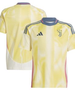 Alternative view of Juventus adidas Youth 2024/25 Away Replica Jersey - Yellow
