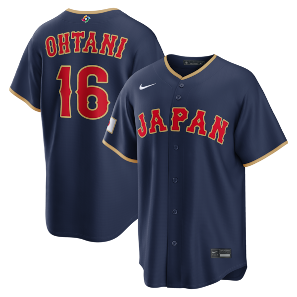 Shohei Ohtani Japan Baseball Nike 2026 World Baseball Classic Road Stadium Jersey - Navy/White