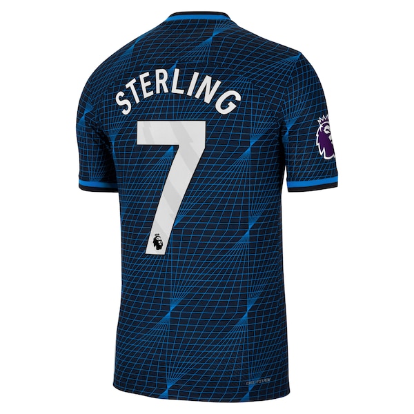 Raheem Sterling Chelsea Nike 2023/24 Away Match Authentic Player Jersey - Navy - Image 3