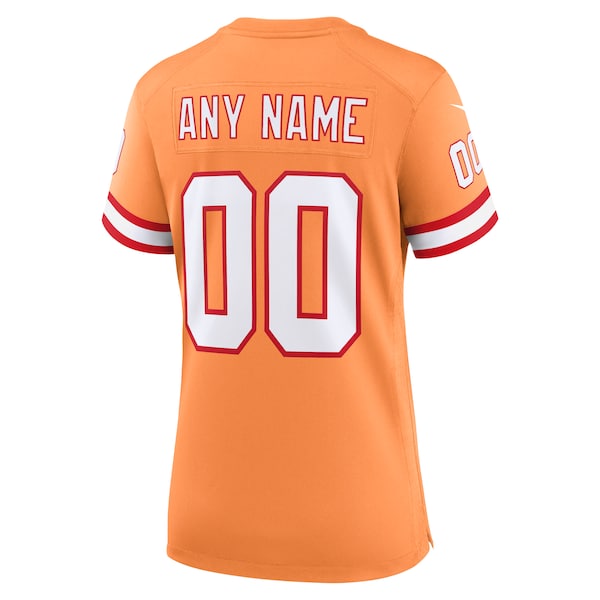 Tampa Bay Buccaneers Nike Women's Custom Throwback Game Jersey - Orange - Image 3