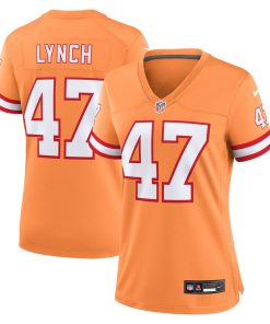 John Lynch Tampa Bay Buccaneers Nike Women's Throwback Game Jersey - Orange