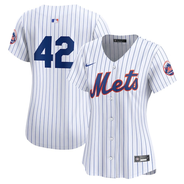 New York Mets Nike Women's 2024 Jackie Robinson Day Home Limited Jersey?ยจC White