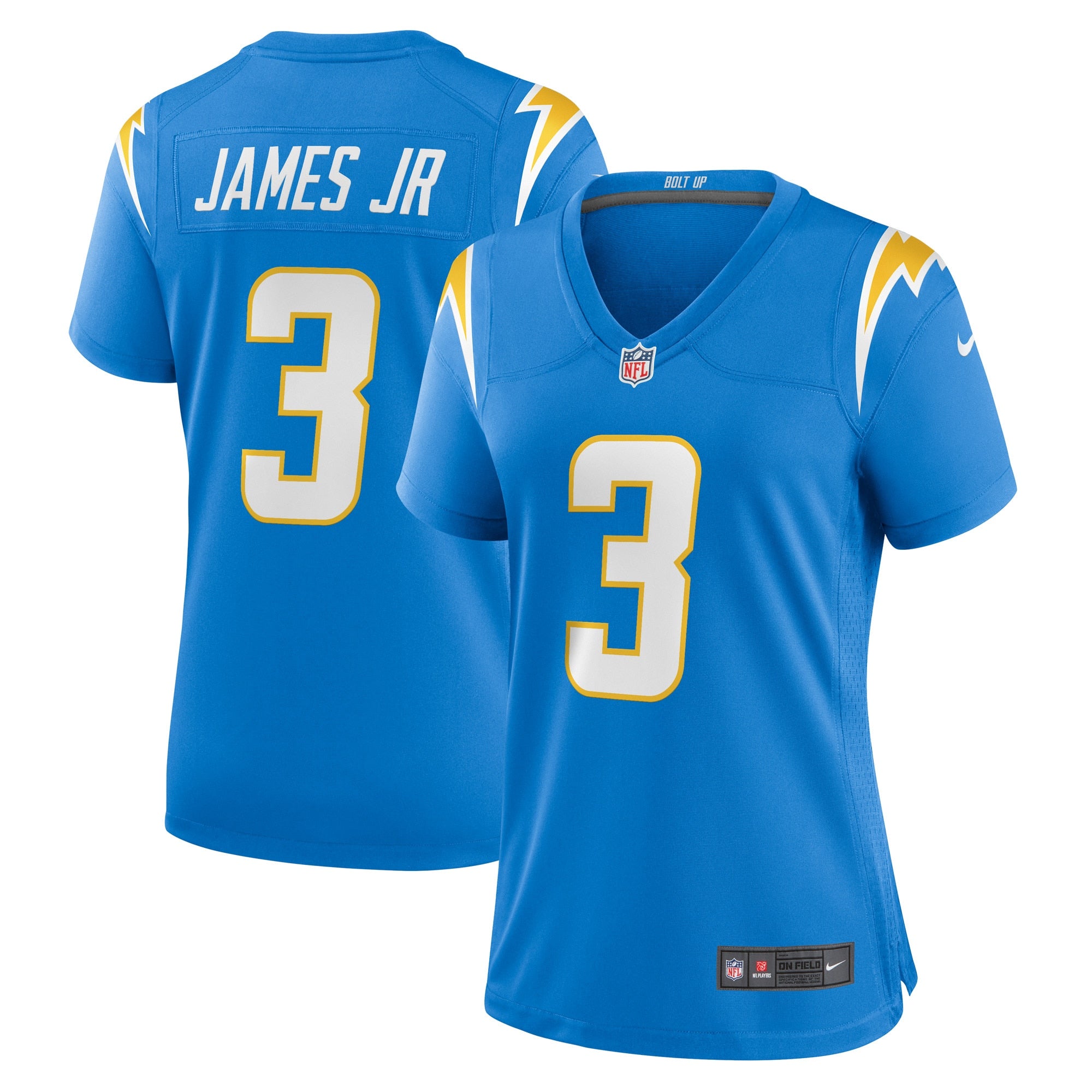 Derwin James Jr. Los Angeles Chargers Nike Women's Alternate Super Chargers Game Jersey - Navy/Powder Blue/Gold - Image 4
