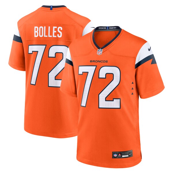 Garett Bolles Denver Broncos Nike Team Game Jersey - Orange - Image 2