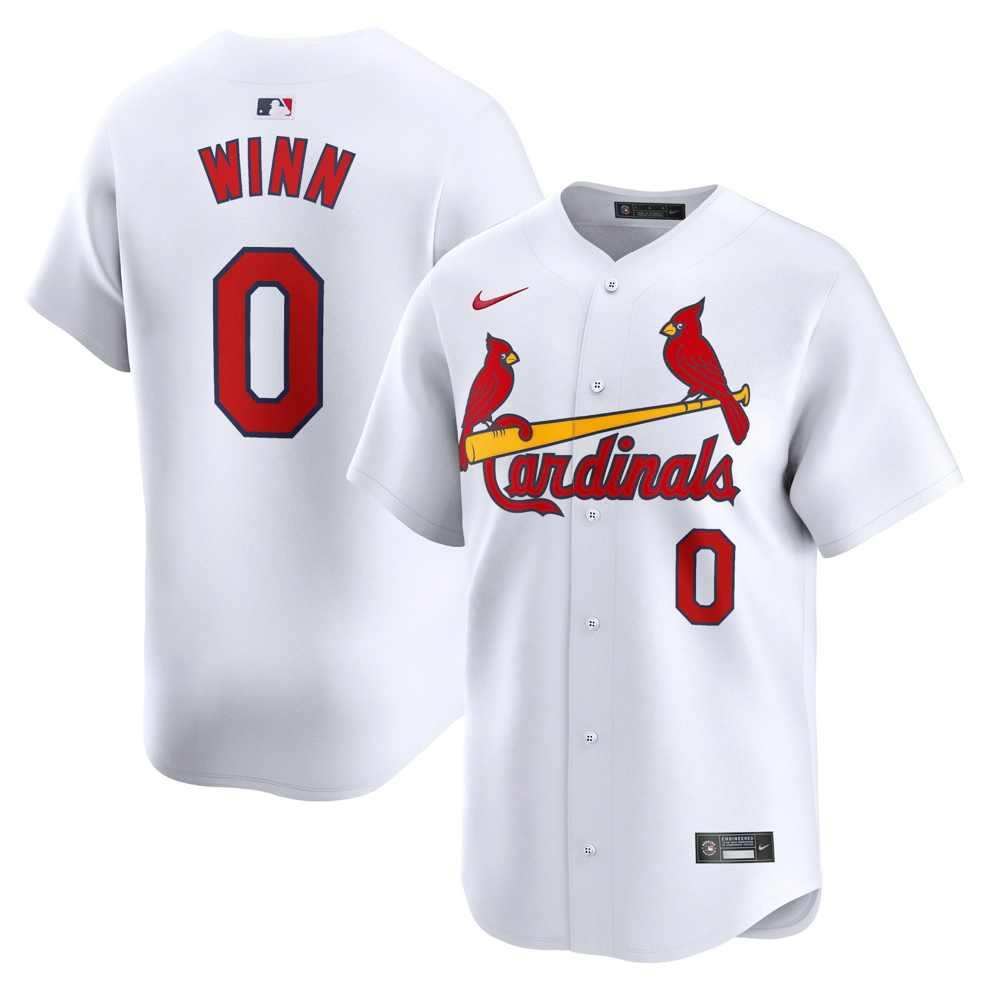 Masyn Winn St. Louis Cardinals Nike Away Limited Player Jersey - Gray/White - Image 5