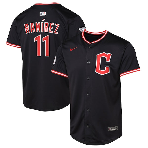 Jose Ramirez Cleveland Guardians Nike Youth Alternate Limited Player Jersey - Pitch Blue/White - Image 2