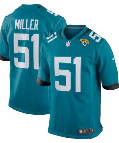 Ventrell Miller Jacksonville Jaguars Nike  Game Jersey -  Teal
