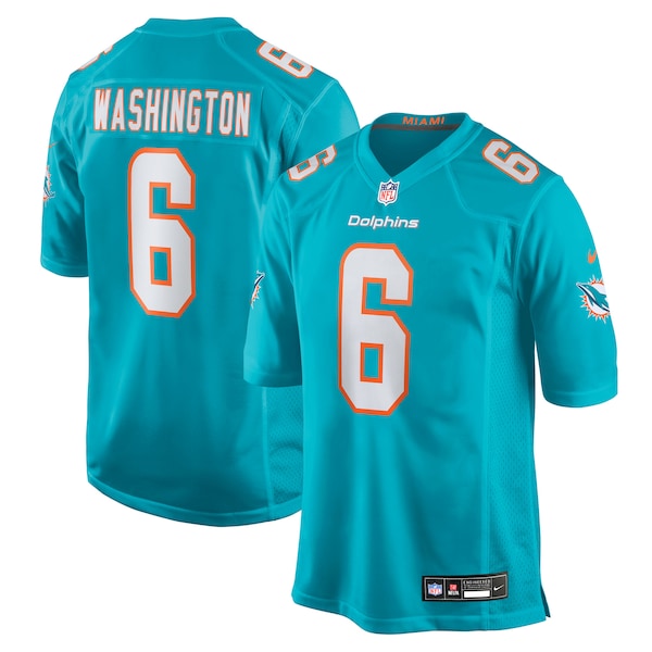 Malik Washington Miami Dolphins Nike Team Game Jersey - Aqua