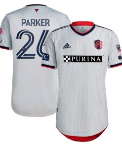 Tim Parker St. Louis City SC adidas 2024 The Spirit Kit Authentic Jersey - Gray