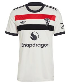 Alternative view of Manchester United adidas Originals  2024/25 Third Replica Jersey - Cream