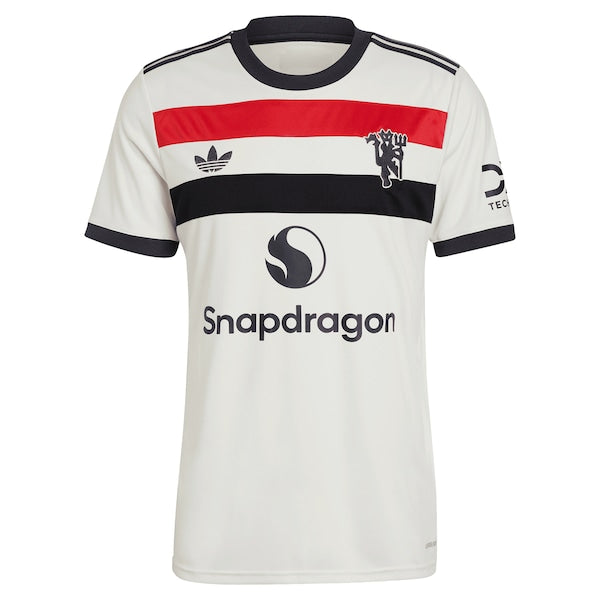 Manchester United adidas Originals 2024/25 Third Replica Jersey - Cream - Image 2