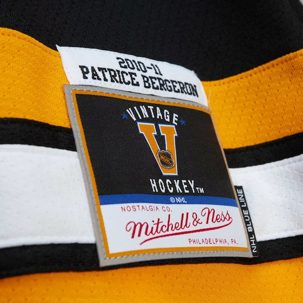 Patrice Bergeron Boston Bruins Alternate Captain Patch 2010/11 Blue Line Player Jersey - Black - Image 5