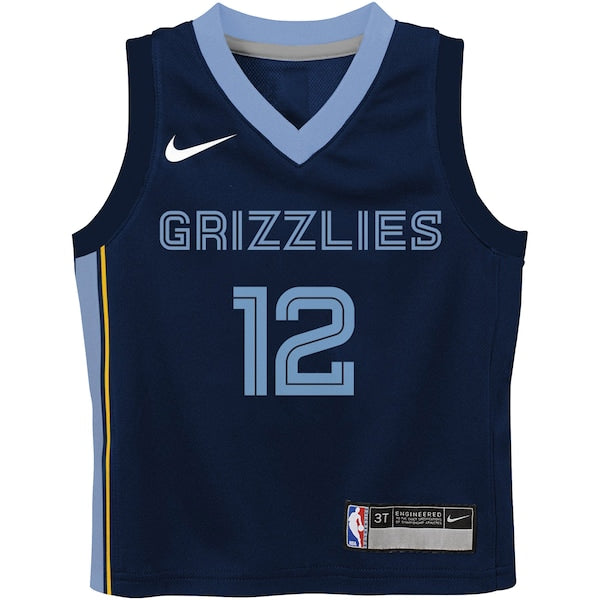 Ja Morant Memphis Grizzlies Nike Toddler Swingman Player Jersey - Icon Edition - Navy - Image 2