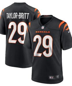 Cam Taylor-Britt Cincinnati Bengals Nike Game Player Jersey - Black/Orange/White